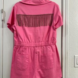 Buddy Love Pink Fringe Romper